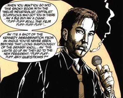Bill Hicks as drawn by Steve Dillon in "Preacher"